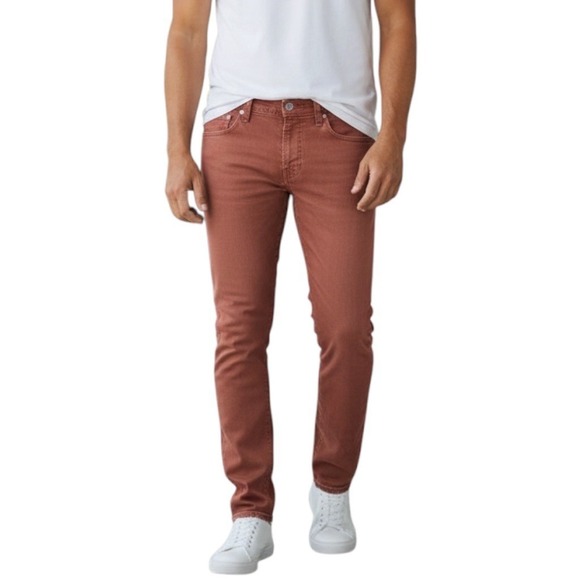 Ag Adriano Goldschmied Other - Adriano Goldschmied Jeans The Tellis Modern Slim Fit Jeans Mens Size 32x34 Brick
